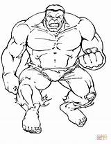 Hulk Coloring Pages Cartoon Print Kids Color sketch template