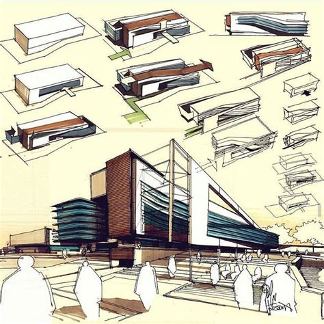 images  architectural sketch drawing  pinterest