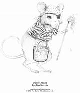 Coloring Pages Pirate Jones Davey sketch template
