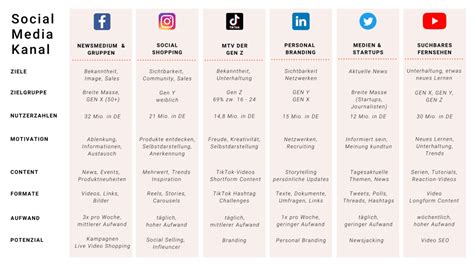 die wichtigsten social media kanaele