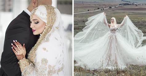 10 brides wearing hijabs on their big day look absolutely stunning