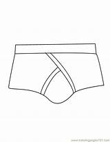 Underwear Coloring Printable Clothing Pages Color Eps Coloringpages101 Entertainment sketch template