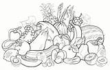 Coloring Pages Fruit Fruits Complete Fresh Kids sketch template
