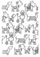 Animali Difficile Chiens Elegants Adulte Adulti Chien Colouring Print Coloriages Animale Justcolor Doodles Doodle Galerie Comprendente Domestico Visiter Digi Getdrawings sketch template