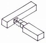 Tenon Mortise Joint Woodwork Joints sketch template