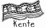 Kente Cloth Kwanzaa sketch template