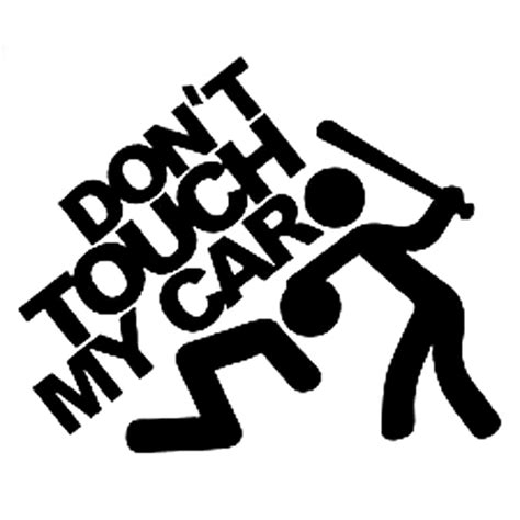 15cm 12 5cm don t touch my car sticker jdm slammed funny decals