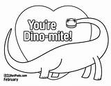 Coloring Pages Pi Dinosaur Valentine Valentines Color Sheets Paste Cut Getcolorings Printable Getdrawings Draw Print Life Colorings sketch template