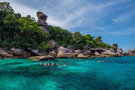 Îles Similan Province De Phang Nga Belle Mer Dans Le Sud De La