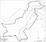 Pakistan Map Maps Outline Hydrography Blank Carte Limits Coasts sketch template