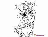 Coloring Pages Puppy Printable Christmas Dog Choose Board Playhouse Rolly Pals Rainbow sketch template