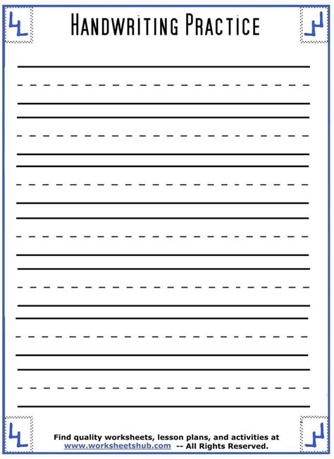 printable handwriting kindergarten writing sentences worksheets