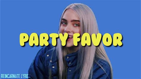 party favor billie eilish lyric video youtube