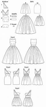 Mccall Flared Mccallpattern sketch template