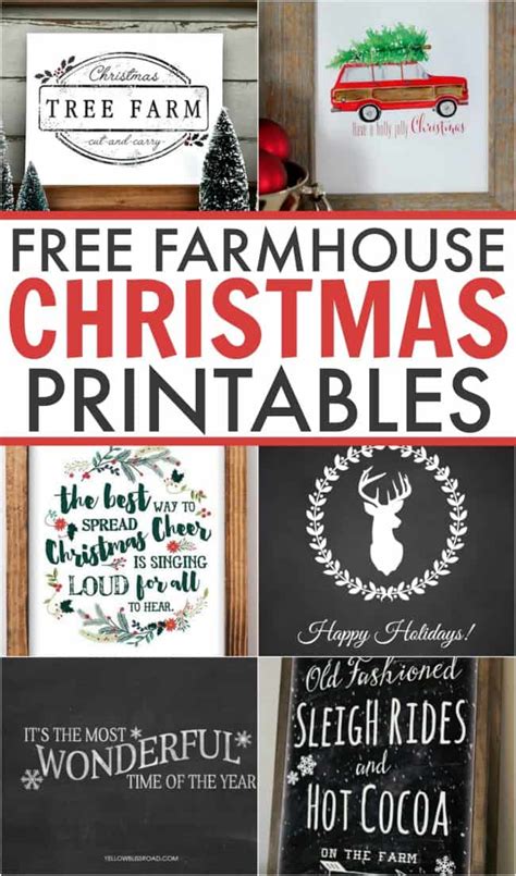 farmhouse christmas printables