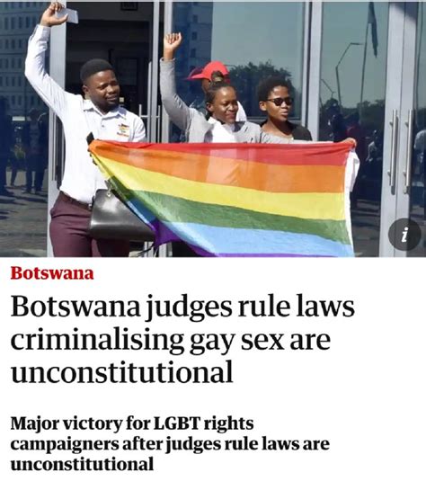 Botswana Government “legalizes” Homosexuality Foreign Affairs Nigeria