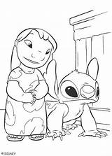 Stitch Lilo Coloring Pages Alian Blue Color Print Hellokids Online sketch template