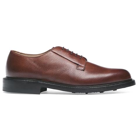 cheaney deal mahogany derby shoe hand   england
