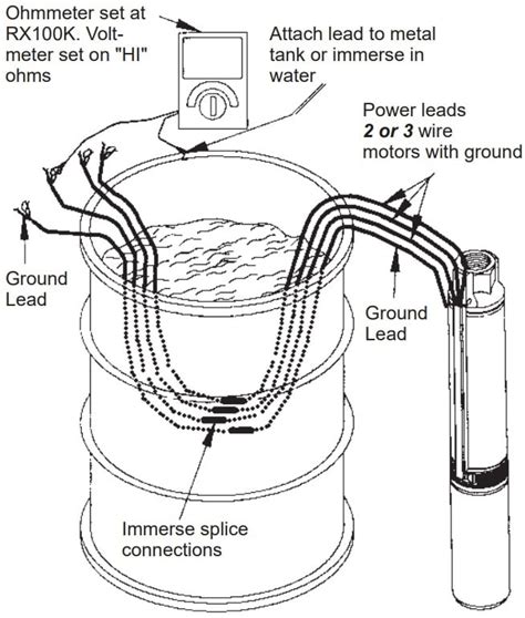 pump  wire submersible pump wiring diagram