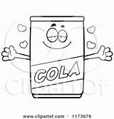 Clipart Cola Cartoon Hug Wanting Mascot Loving Coloring Thoman Cory Vector Outlined Royalty Canned Drink 2021 sketch template