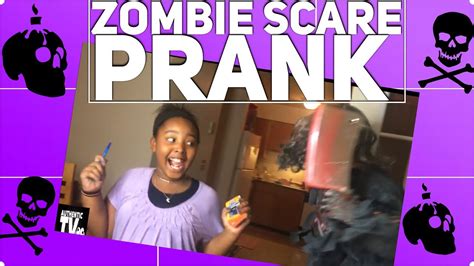 zombie scare prank halloweenk youtube