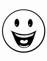 Coloring Face Pages Smiley Emoji Printable Happy Smile Kids Cartoon Emoticon Choose Board sketch template