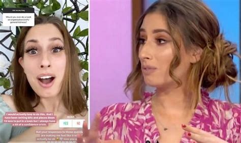 Stacey Solomon Fears She Would Have A Confidence Crisis