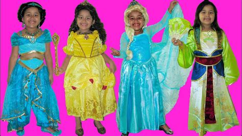 6 Halloween Costumes Disney Princess Belle Jasmine Queen