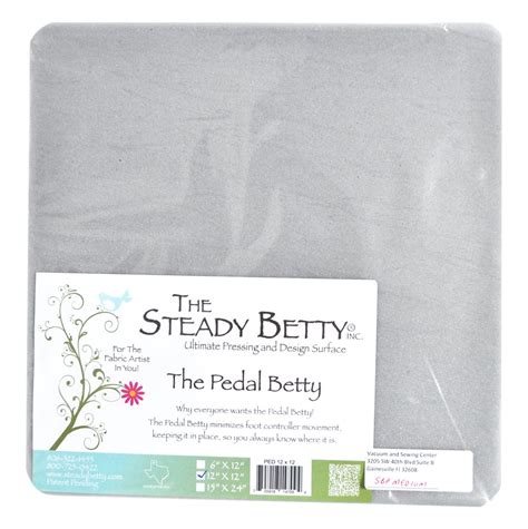 steady betty gray medium pedal betty 12 inches x 12 inches