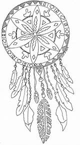 Mandala Adults Catcher Dreamcatcher sketch template