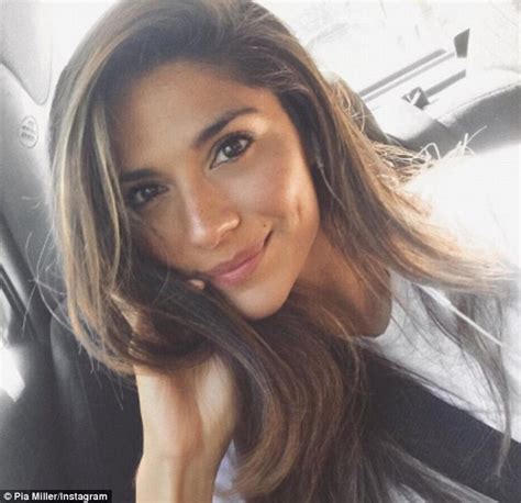 pia miller takes selfie as she leaves home and away set daily mail online