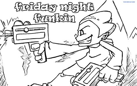 coloring pages pictures  friday night funkin friday night funkin