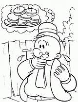Popeye Wimpy Feige Fun Ausmalbilder Kalender Coloringhome Erstellen sketch template