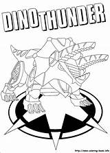 Dino Coloring Power Rangers Pages Thunder Getdrawings sketch template