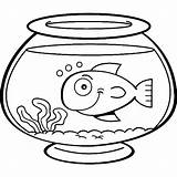 Fish Bowl Coloring Goldfish Drawing Pages Colour Color Smiling Sheet Clipart Tank Bowls Dog Printable Print Kids Clip Clipartbest Cereal sketch template