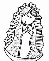Guadalupe Virgen Colorear Grandísima Devoción México Rezan Milagros Obtenidos Extraordinarios sketch template