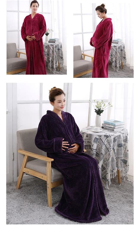 2019 Autumn And Winter Flannel Nightgown Pajamas Loose And Comfortable