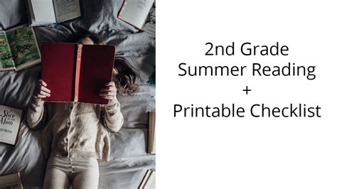 grade books  grade summer reading printable checklist