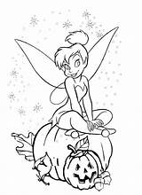 Tinkerbell Coloring Halloween Pages Pumpkin Christmas Bell Tinker Fairy Print Color Getcolorings Printable Netart Fawn Disney sketch template