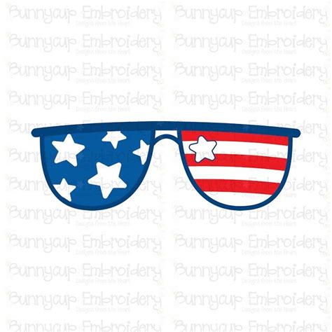 patriotic sunglasses svg cut file and clipart 265049 cut files