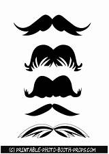 Booth Moustaches Printable Props sketch template