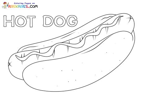 hotdog coloring pages