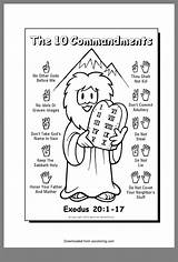 Shalt Thou Ten Catholic Coloringhome Commandments sketch template