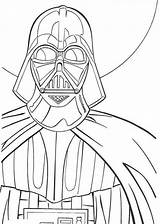 Vader Mask Darth Coloring Printable Template sketch template