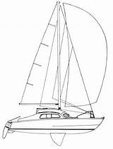 Catamaran Getdrawings Drawing sketch template