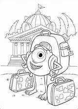 Monsters University Coloring Pages Fun Kids sketch template