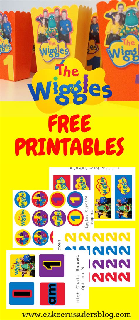 wiggles birthday party decorations   printable images