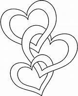 Heart Coloring Shape Pages Getcolorings Color sketch template