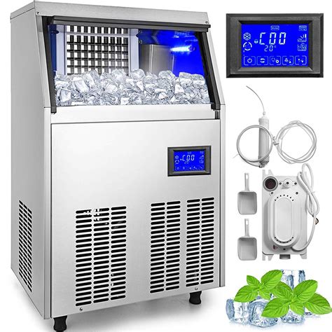 Vevor 110v Commercial Ice Maker 110 Lbs In 24 Hrs With