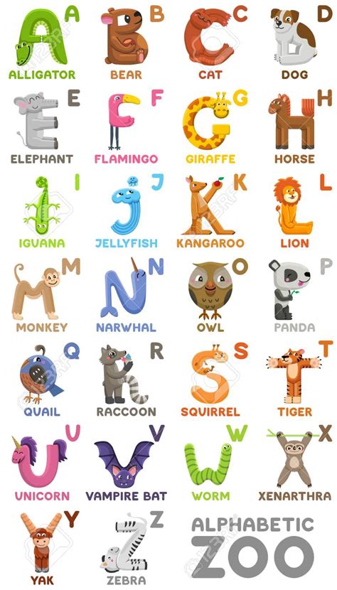 flock  alphabet animals